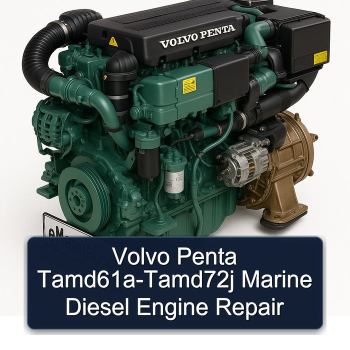 Volvo Penta Tamd61a-tamd72j Marine Diesel Engine Service Repair Workshop Manual