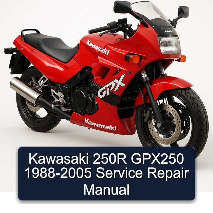 1988-2005 Kawasaki GPX Models 250R GPX250 Service Repair Workshop Manual