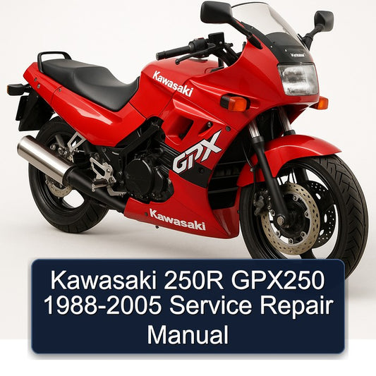 1988-2005 Kawasaki GPX Models 250R GPX250 Service Repair Workshop Manual
