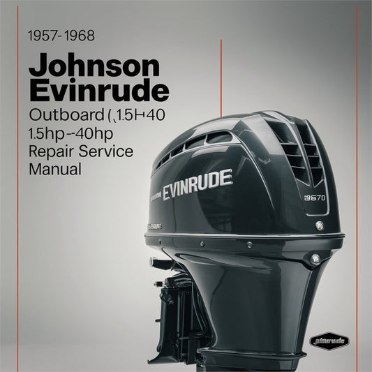 1956-1970 Johnson Evinrude Outboard 1.5hp-40hp Service Repair Workshop Manual