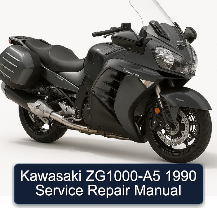 1990 Kawasaki Concours Models Zg1000-a5 Service Repair Workshop Manual