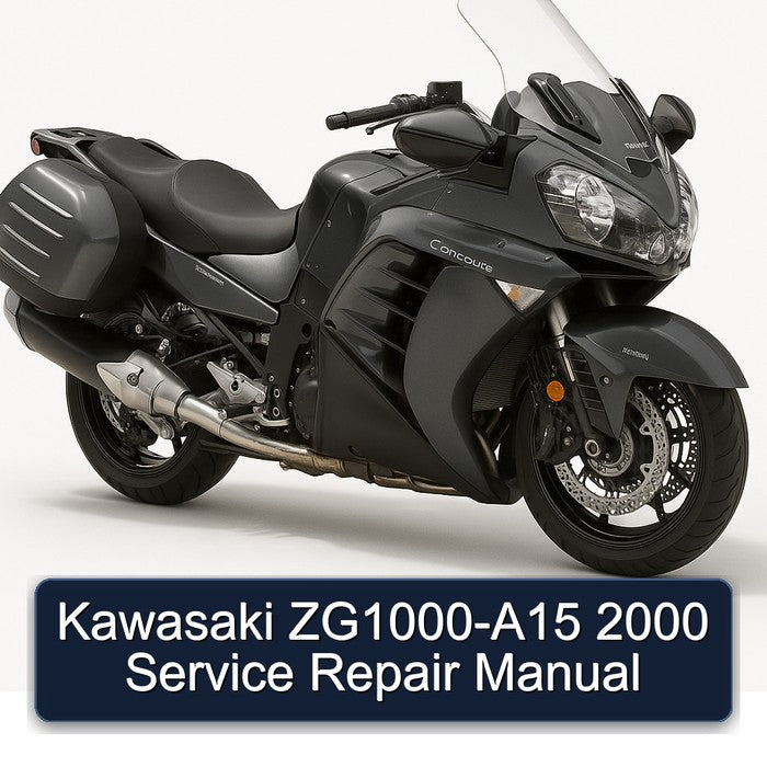2000 Kawasaki Concours Models Zg1000-a15 Service Repair Workshop Manual