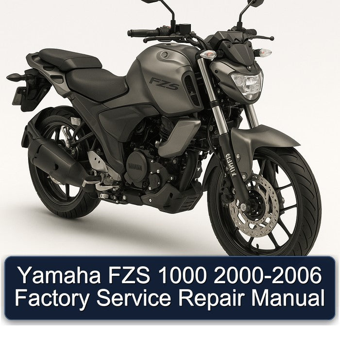 2000-2006 Yamaha FZS Models 1000 Service Repair Workshop Manual