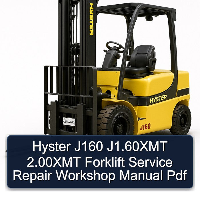 Hyster J160 J1.60XMT 2.00XMT Forklift Service Repair Workshop Manual