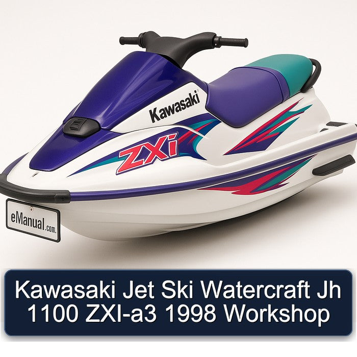1998 Kawasaki Jet Ski Watercraft Jh 1100 ZXI-A3 Service Repair Workshop Manual