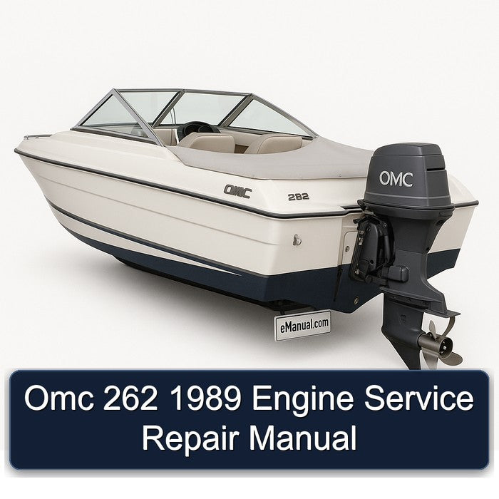 1989 Omc 262 Engine Service Repair Workshop Manual