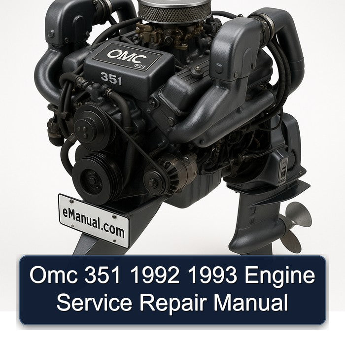 1992-1993 Omc 351 Engine Service Repair Workshop Manual