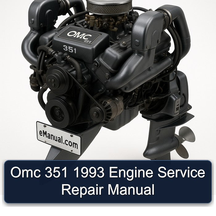 1993 Omc 351 Engine Service Repair Workshop Manual