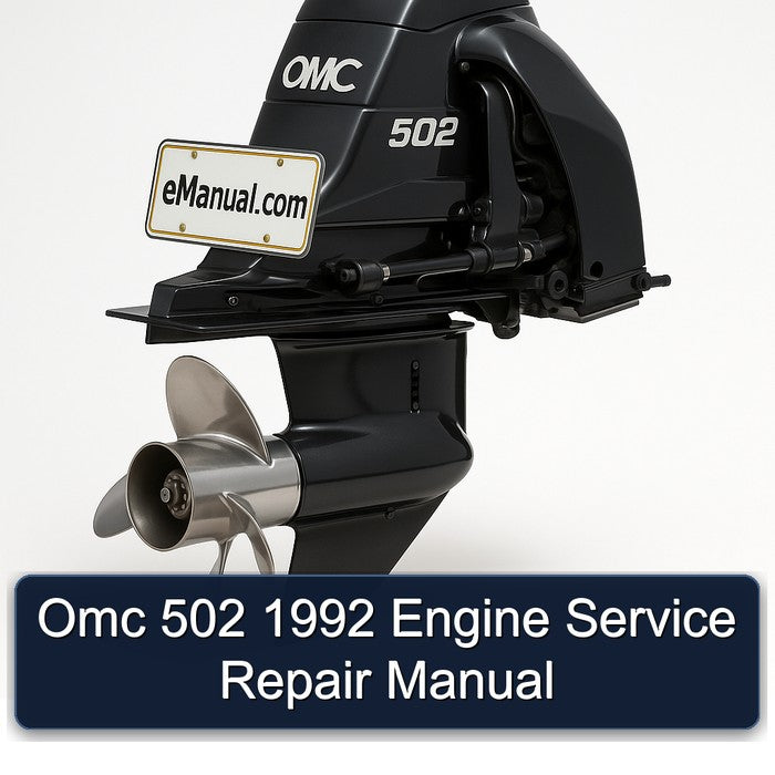 1992 Omc 502 Engine Service Repair Workshop Manual