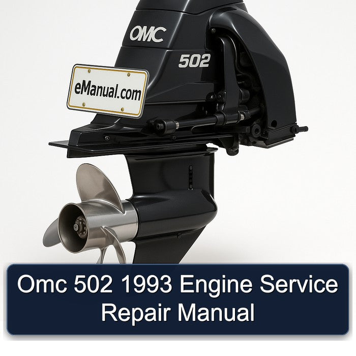 1993 Omc 502 Engine Service Repair Workshop Manual