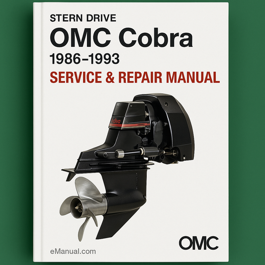 OMC Cobra Stern Drive Sterndrive 1986-1993 Service Repair Manual-Improved