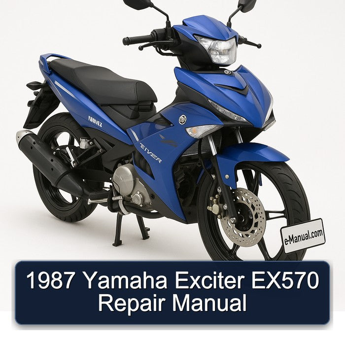 1987 Yamaha Exciter EX570 Service Repair Workshop Manual