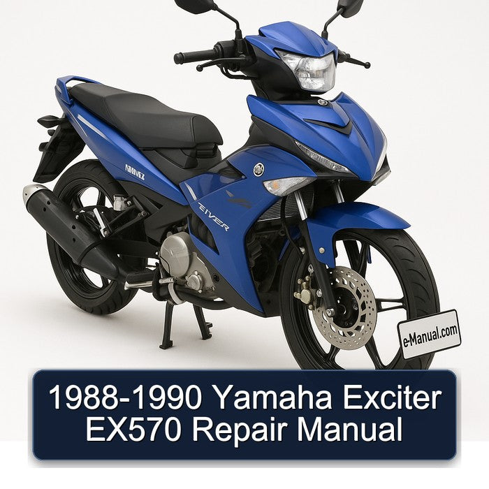 1988-1990 Yamaha Exciter EX570 Service Repair Workshop Manual