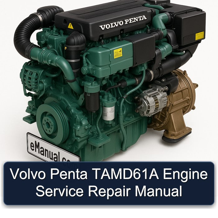 Volvo Penta Tamd61a Engine Service Repair Workshop Manual