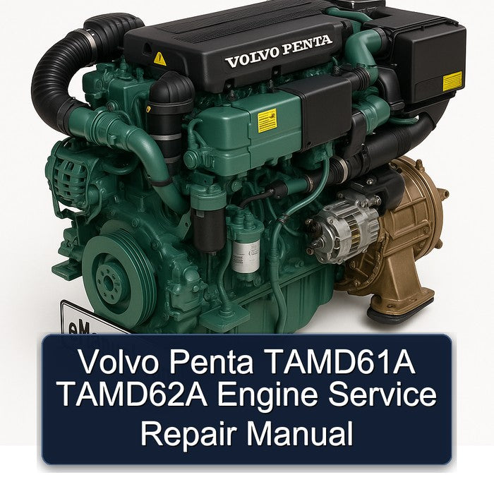Volvo Penta Tamd61a Tamd62a Engine Service Repair Workshop Manual