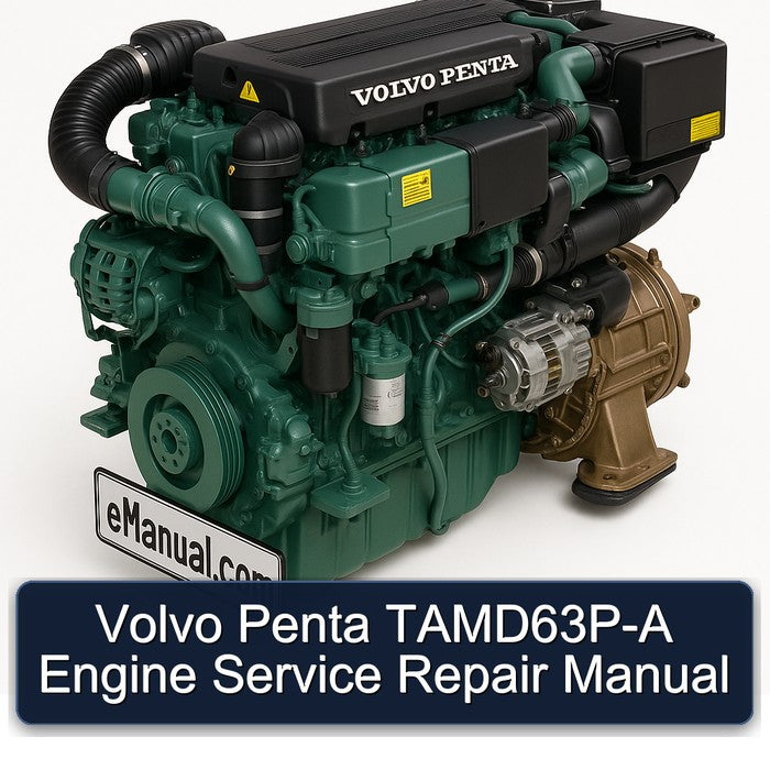 Volvo Penta Tamd63p Engine Service Repair Workshop Manual