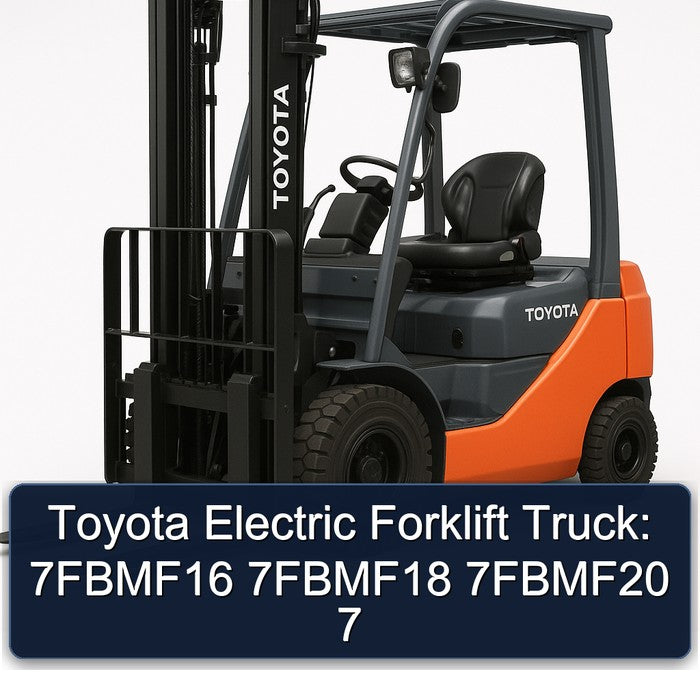 Toyota Electric Forklift Truck: 7FBMF16 7FBMF18 7FBMF20 7