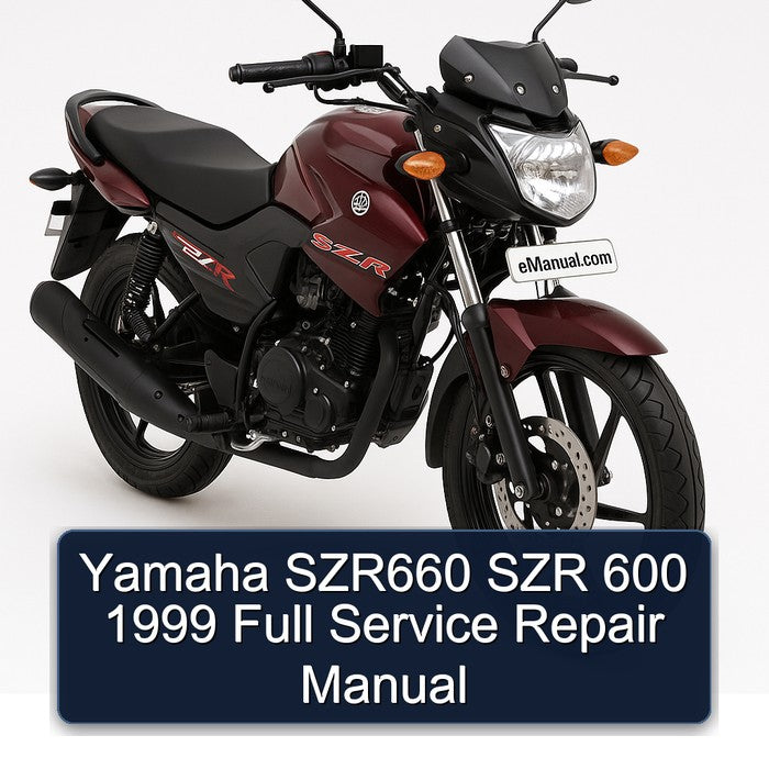 1999 Yamaha SZR Models SZR660 600 Service Repair Workshop Manual