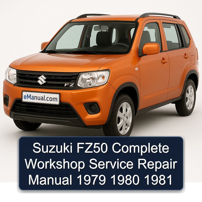 1979-1981 Suzuki FZ Models FZ50 Service Repair Workshop Manual