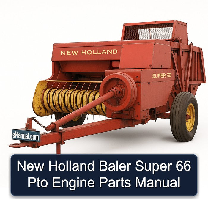 New Holland Baler Super 66 Pto Engine Parts Catalog