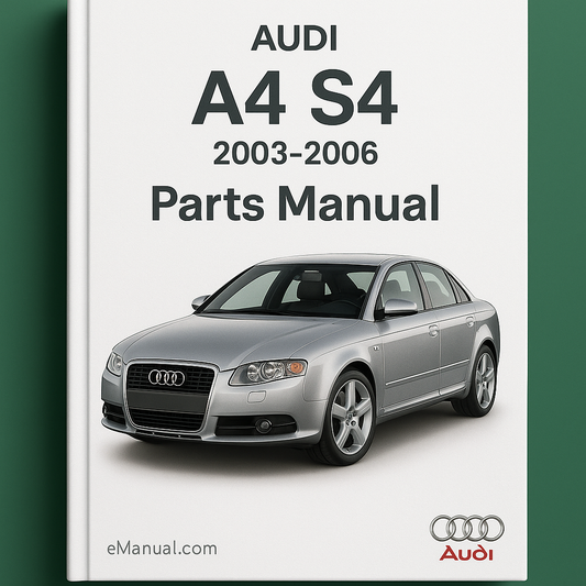Audi A4 S4 2003-2006 Parts Manual