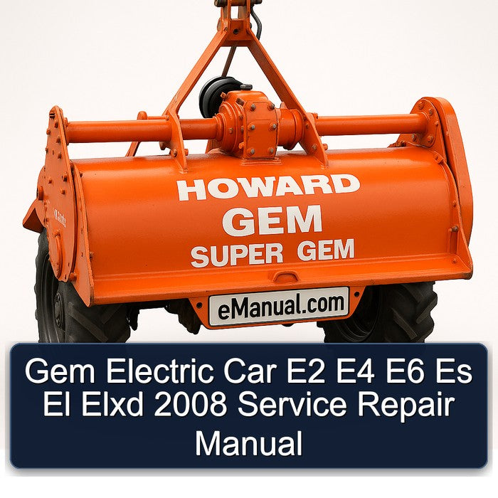 2008 Gem Electric Car E2 E4 E6 Es El Elxd Service Repair Workshop Manual
