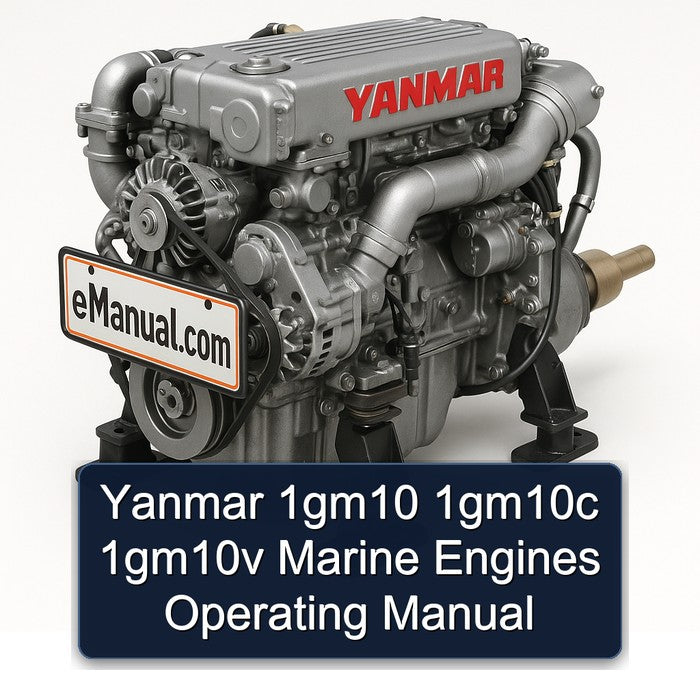 Yanmar 1gm10 1gm10c 1gm10v Marine Engines Operating Service Repair Workshop Manual
