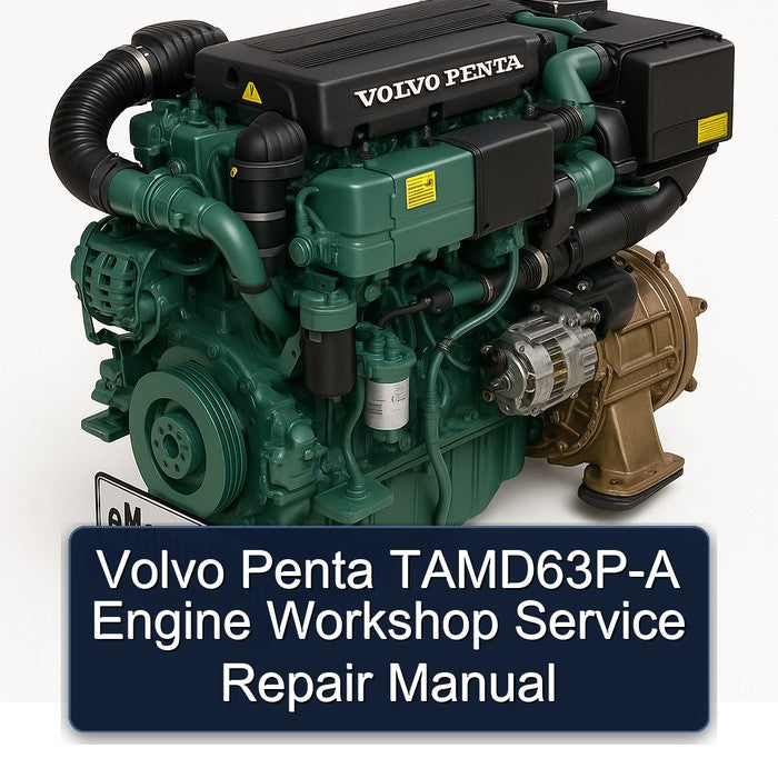 Volvo Penta Tamd63p Engine Service Repair Workshop Manual