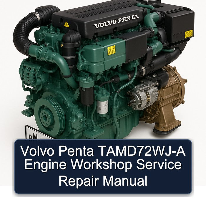 Volvo Penta Tamd72wj Engine Service Repair Workshop Manual