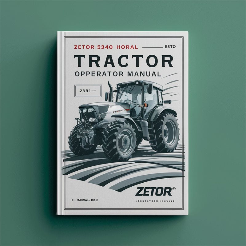 Zetor 5340 Horal Tractor Operator Operator's Manual