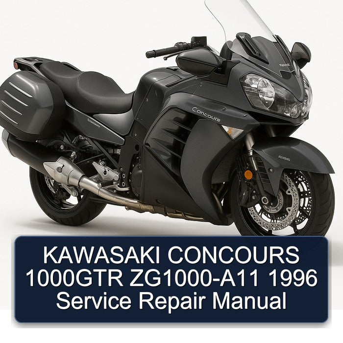1996 Kawasaki Concours Models 1000GTR Zg1000-a11 Service Repair Workshop Manual