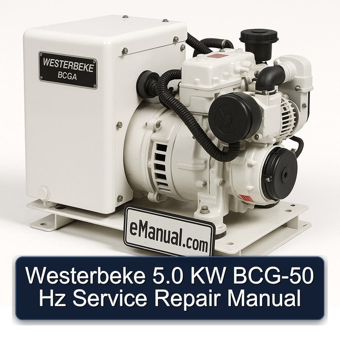 Westerbeke 5.0 KW BCG-50 Hz Service Repair Workshop Manual