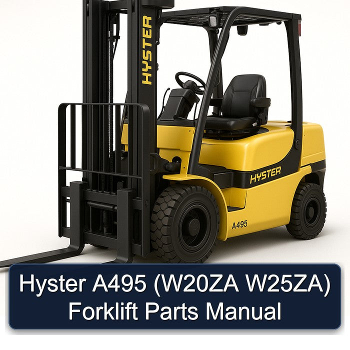 Hyster A495 (w20za W25za) Forklift Parts Catalog