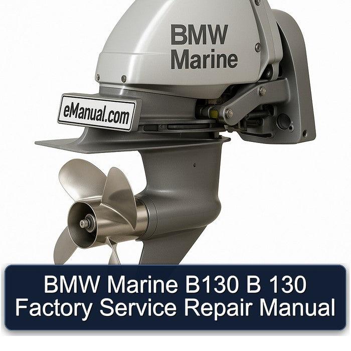 BMW 1 Series Marine B130 B 130 Service Repair Workshop Manual