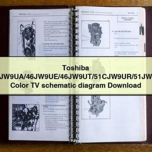 Toshiba 46CJW9UR/46JW9UA/46JW9UE/46JW9UT/51CJW9UR/51JW9UA/51JW9UT Color TV schematic diagram