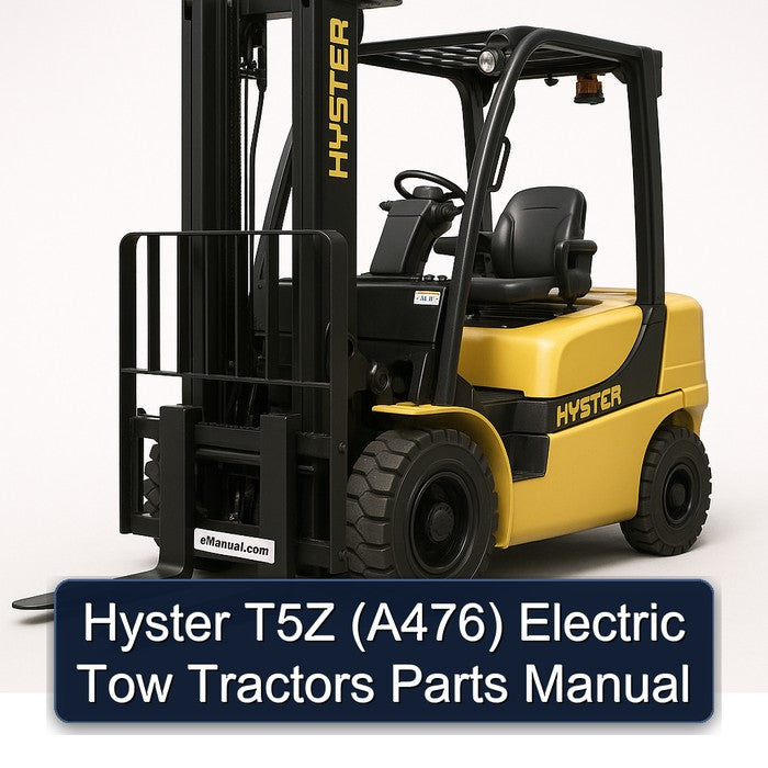 Hyster T5Z (A476) Electric Tow Tractors Parts Catalog