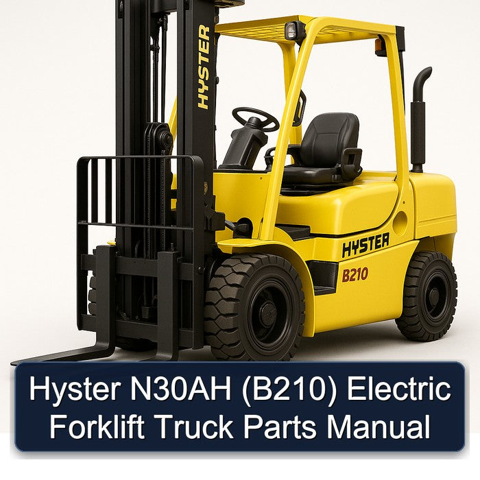 Hyster N30AH (B210) Electric Forklift Truck Parts Catalog