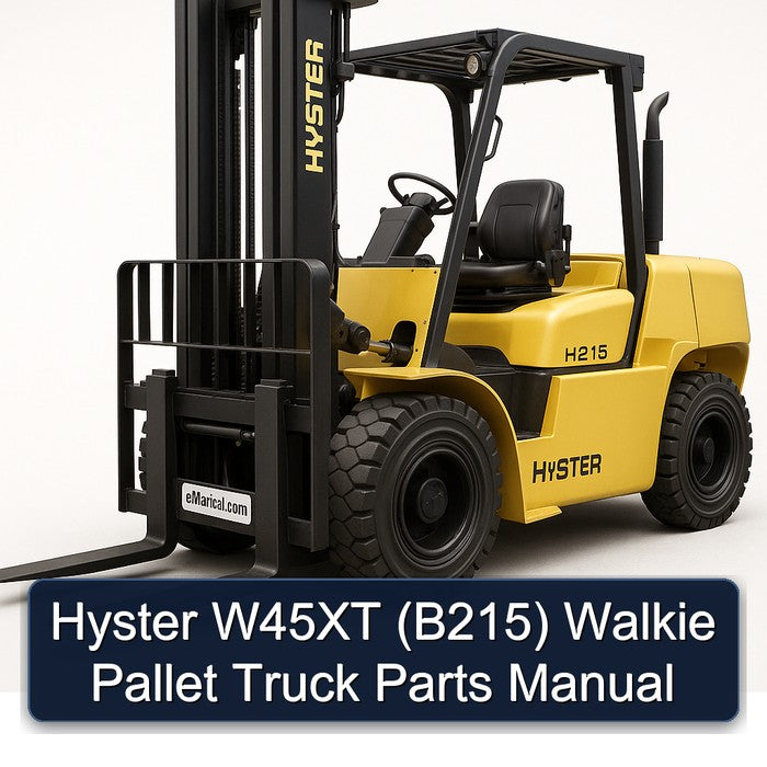 Hyster W45XT (B215) Walkie Pallet Truck Parts Catalog