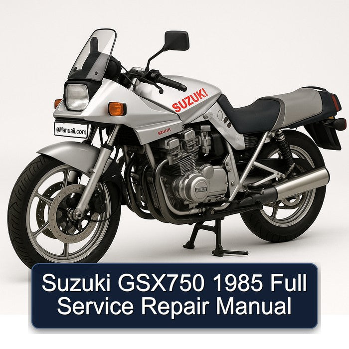 1985 Suzuki GSX Series GSX750 Service Repair Workshop Manual