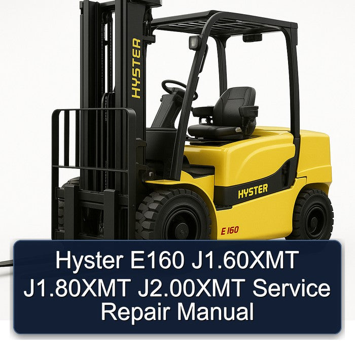 Hyster E160 J1.60xmt J1.80xmt J2.00xmt Service Repair Workshop Manual