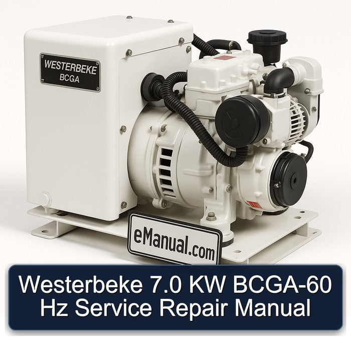 Westerbeke 7.0 KW BCGA-60 Hz Service Repair Workshop Manual