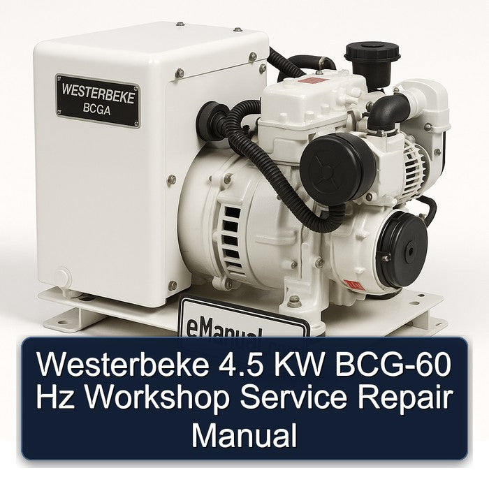 Westerbeke 4.5 KW BCG-60 Hz Service Repair Workshop Manual