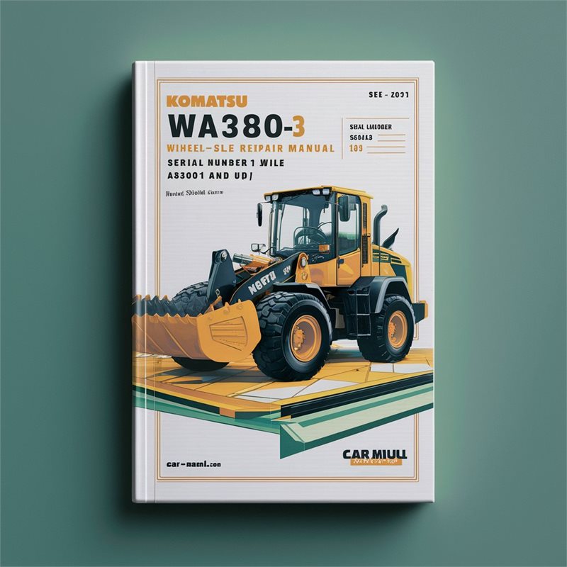 Komatsu WA380-3 WA380-3LE Wheel Loader (serial Number: A50001 Up) Service Repair Workshop Manual
