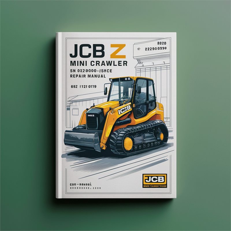 JCB 8027 Z Mini Crawler Excavators SN 1226000-1226499 Service Repair Workshop Manual
