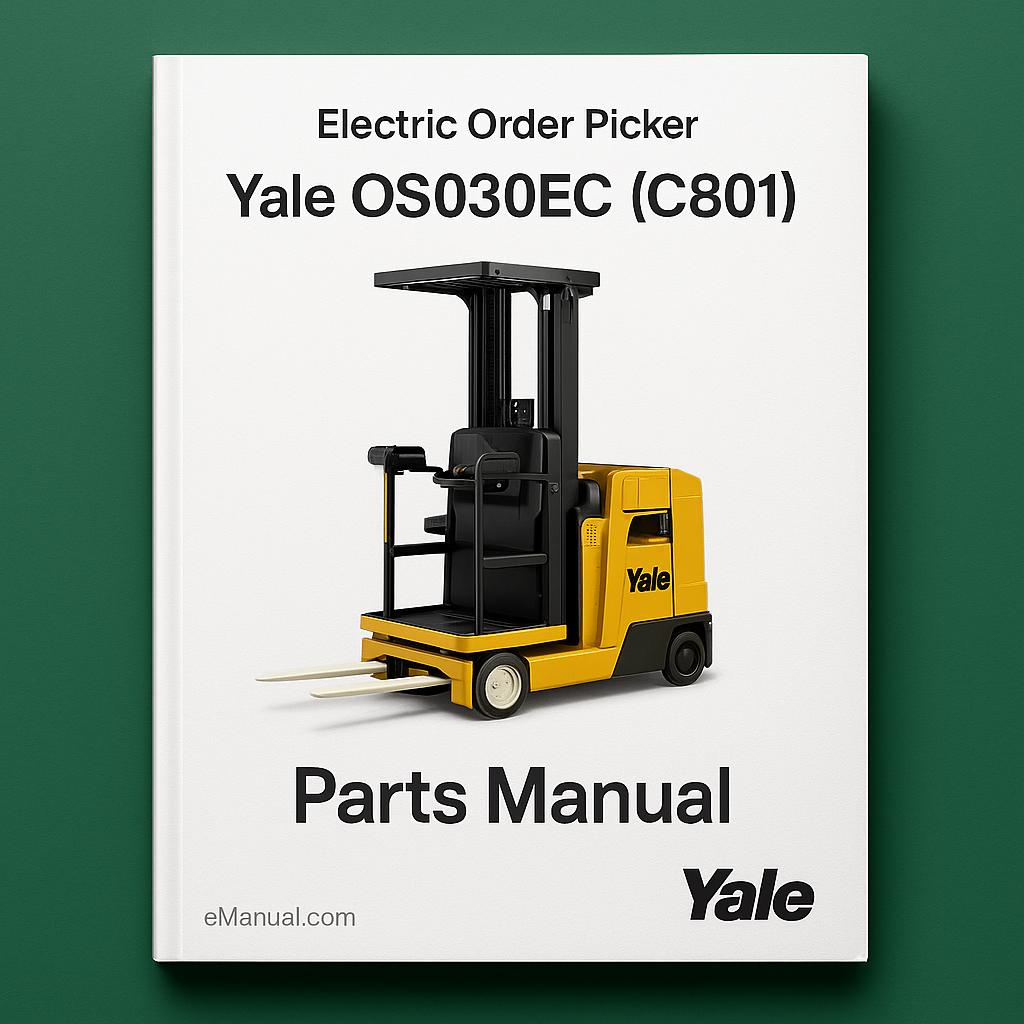 Manual de piezas del recogepedidos eléctrico Yale OS030EC (C801) Descargar PDF