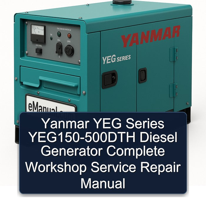 Yanmar YEG Series Yeg150-500dth Diesel Generator Service Repair Workshop Manual