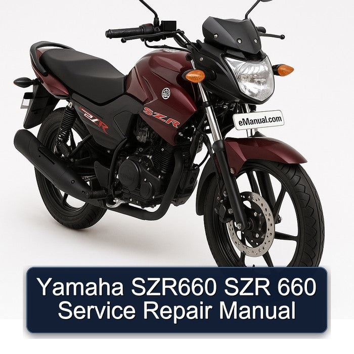 Yamaha SZR Models SZR660 660 Service Repair Workshop Manual