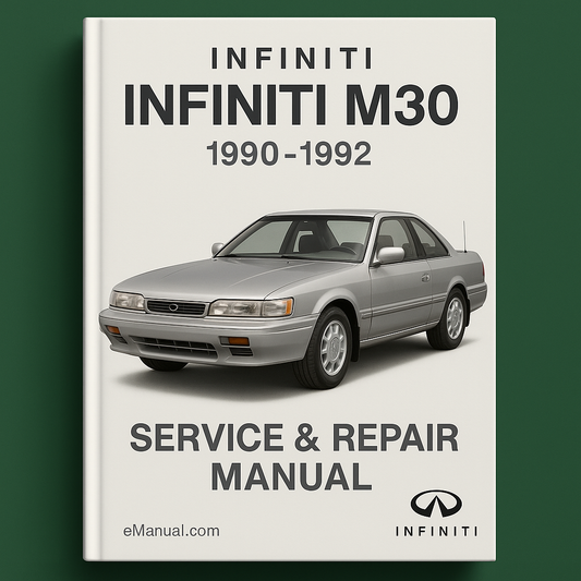 Infiniti M30 Service Repair Manual 1990-1992