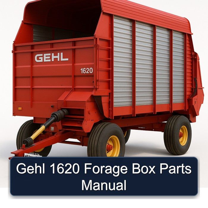 Gehl 1620 Forage Box Parts Catalog