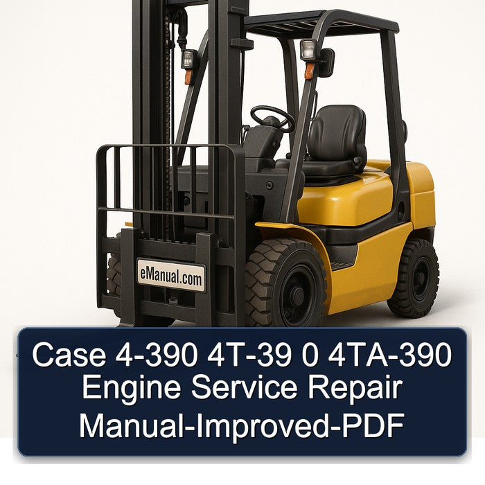Case 4-390 4T-39 4TA-390 Engine improved Service Repair Workshop Manual
